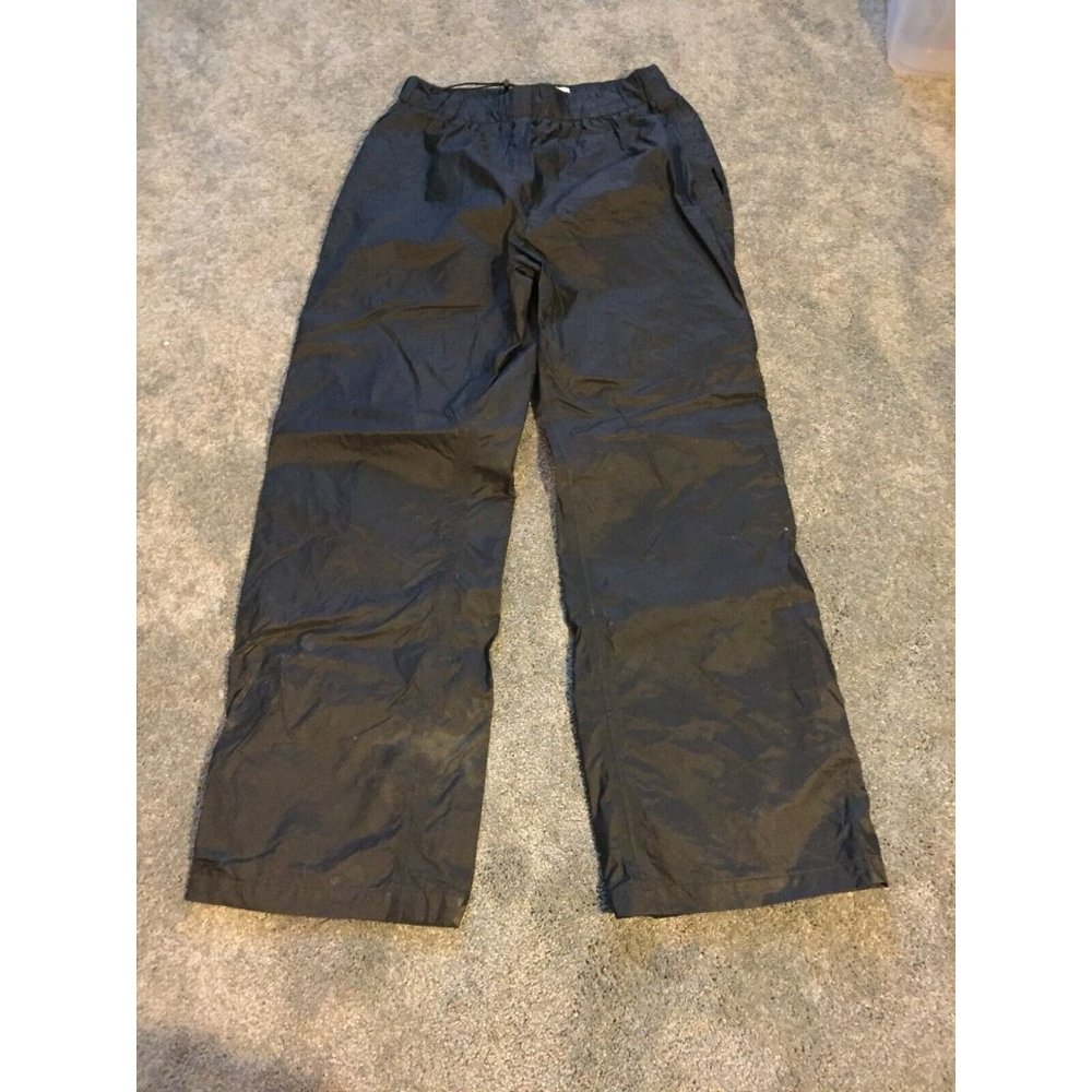 Columbia Windbreaker Pants Adult Size Meidum Black Straight Leg Casual Mens